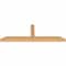 Ekena Millwork Portland Smooth Timber Gable Bracket, Western Red Cedar, 60"W x 20"H x 3 1/2"D x 3 1/2"F, 8/12 Pitch GBW060X20X0404POR00SWR - alternate 5